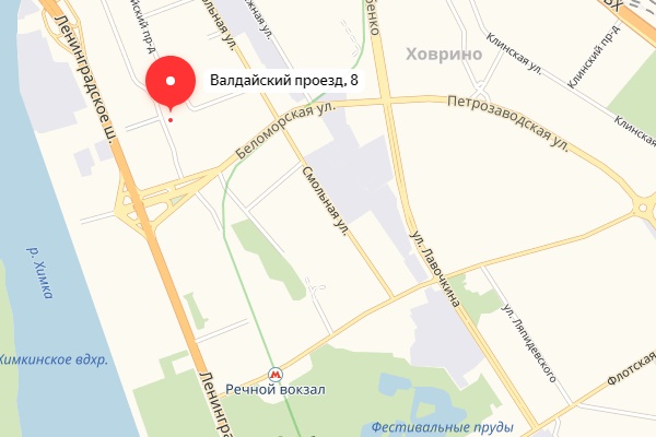 Карта проезда к московскому офису
